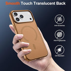 SUPFINE Magnetic for iPhone 17 Pro Max Case (Compatible with MagSafe)(Military Grade Drop Protection) Translucent Matte Shockproof with Anti-Fingerprint Phone Cover,Brown
