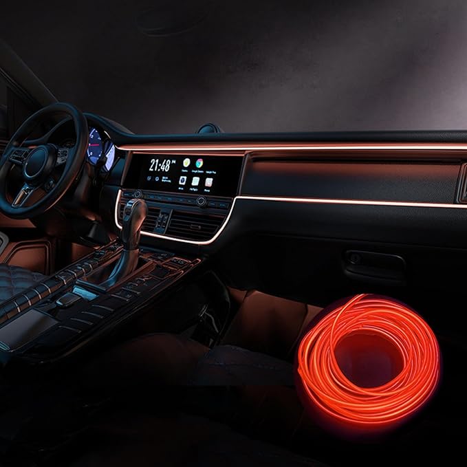 Car Interior Lights for Mercedes Benz AMG E-Class Clase W211 W212 W213 E200 E200d E220d LED Car Interior Atmosphere Lamp Car Ambient Lighting Kits,Red