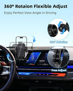 PZK Car Phone Mount for BMW X5 X6 2024 2025 2026 & BMW X7 2023-2026 Accessories Custom 14.9-inch Screen Auto Lock Car Phone Holder with Storage Box 360° Rotation Cradles Not Affect Air Vent