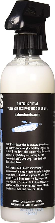 Babe’s Seat Soap & Seat Saver Pint Bundle – Marine Vinyl Cleaner and Conditioner for Boat Seats & Upholstery | Interior Care Kit for Vinyl Surfaces | Compact Size for Small Boats or Travel