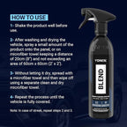 Vonixx Blend Ceramic & Carnauba Spray Wax - Black Edition | Deep Shine for Dark Paints | Superior Automotive Care Solution | Conceals Swirls and Scratches | Car wax Essential | 16.9 fl oz (500 ml)
