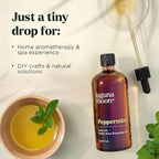 Lagunamoon Peppermint Oil - Natural Pure Essential Oils for Diffusers, Aromatherapy, Humidifiers, Candle Making Scents - Fresh Fragrance Scents for Home, Office, Cars and Cleaning Products (150mL)