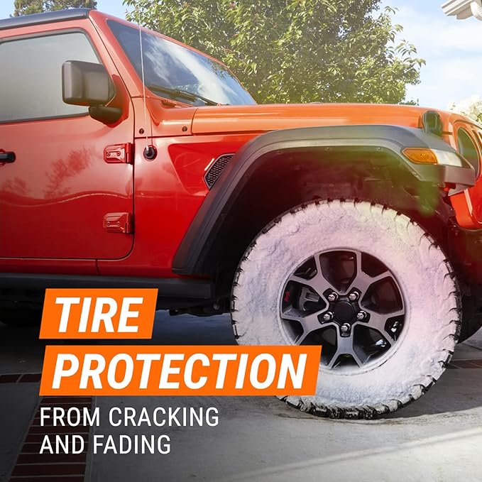 Armor All Extreme Car Tire Foam, Tire Cleaner Spray for Cars, Trucks, Motorcycles, 18 Oz Each