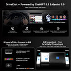 V10 10inch QLED Android Double Din Car Stereo, 6G+128G, 4G LTE, in‑Car Karaoke, Pro DSP w/4V Pre-Outs, 4 Channel Dash Cam Recording, Supports 8K Video, Wireless CarPlay&Android Auto