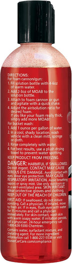 Stoner Car Care 91602 16-Ounce Mother Of All Bubbles M.O.A.B. High Foaming Car Wash For Foam Cannons, Foam Guns, or Bucket Washes, Safe on Car Wax and Sealant Coatings, Cherry Bomb Scent, Pack of 1