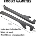 Car Seat Gap Filler Set of 2,Seat Gap Organizer, No Drop Seat Guard,2025 New Car Seat Side Gap Filler Organizer, Drop Seat Guards for Cars (Black 2Pcs)