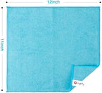 Orighty Microfiber Cleaning Cloth Pack of 24, Microfiber Towels for Cars, Highly Absorbent Car Cleaning Supplies, Lint Free Cloths Clean Rags for Car Care, House, Kitchen, 12x11 inch, Multicolor