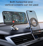 JUHOO Upgrade Phone Holder for car Magnetic rotatable and Retractable car Phone Holder Mount Dashboard Mount Fit for iPhone 15 14 13 12 Pro Max Plus Mini & All Smartphone