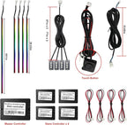 Tesla Dreamcolor Interior Car Lights, WEBUPAR Tesla Car Accessories 9 in 1 Car LED Strip Lights with APP Control and 213 Modes, 175 inches 593 LEDs Acrylic Fiber Optic Lights, RGB Neon Car Lighting