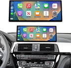 NINETOM 2026 Upgraded 12.3" Ultra-Narrow Touchscreen Wireless CarPlay Android Auto Receiver Compatible with BMW 3/4 Series F30/F31/F32/F33/F34/F36 (2017–2019), for EVO System