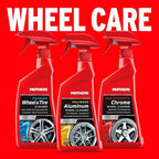 Mothers Foaming Wheel & Tire Cleaner, 24 oz. – Foaming Action Lifts Brake Dust & Grime, Safe for Factory-Coated Wheels, Restores, Cleans, Finishes Fast, Spot-Free Rinse (05924)