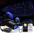 Small Size Car Twinkle Fiber Optic Starlight Headliner Kit, Sound-Activated APP& Remote Control Starlight Engine for Car Home, 400pcs 9.8ft