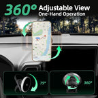 Car Phone Mount for Ford Bronco Sport (2021-2023 2024, 8" Screen), MagSafe Car Mount, 15W Wireless Charger, iPhone Magnetic Mount for Samsung & Android, 360° & Hands Free, Car Interior Accessories