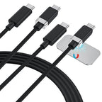 Magtame StayCable 2Pack 3.3FT USB C to USB C Cable, Magnetic Holder for Anti-Drop Cord Management, 60W Fast Charging and Data Sync, Braided Type C Charger Cable for iPhone 17/16, Laptop, Desk, Car