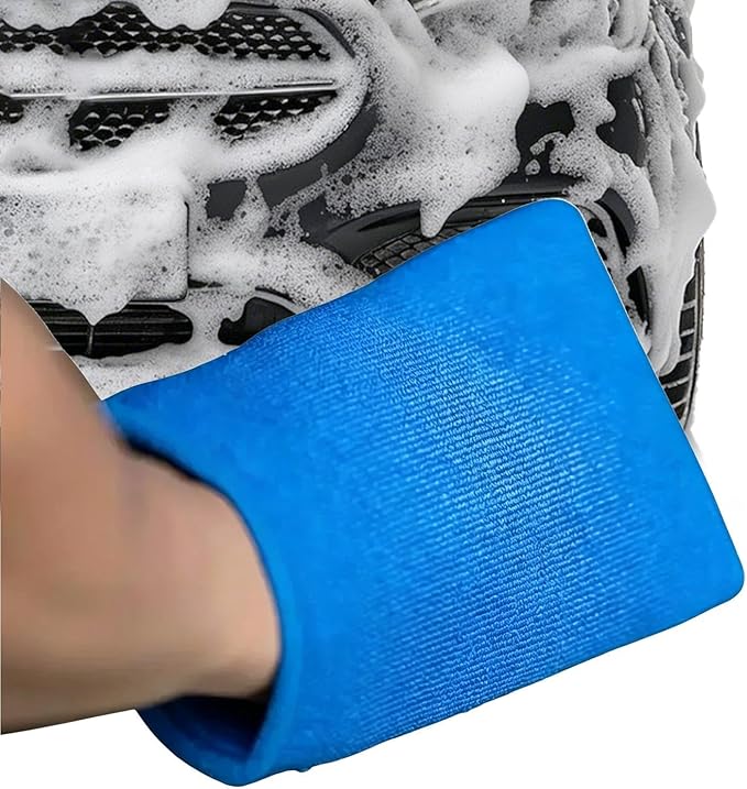 Clay Bar Mitt for Car Detailing - Professional Clay Cloth Car Wash Glove | Paint Decontamination & Fallout Remover | Scratch-Free Microfibre Cleaning Mitt for