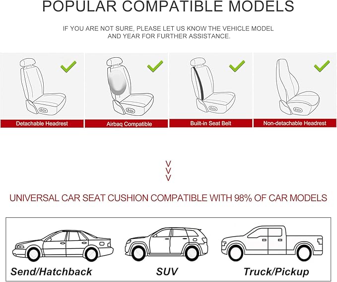 BOPUOVRE Car Seat Cover for Luxury & Comfort - PU Leather, Anti-Slip, Full Wrap Protection with Storage Pocket for Bottom Cushion - Universal Fit for 95% of Vehicles (Black,1 Piece)
