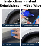 Interior Car Cleaner - 30ML Refurbishment Liquid for Deep Cleaning, Fast Acting Shine Formula with Protective Coating Effect, Automotive Detailing Solution for Seat Armrest Wheel Trim Motorcycle Use