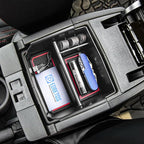 EDBETOS Center Console Organizer Tray Compatible with Wrangler JK/JKU 2011-2018 Rubicon Sport Sahara Accessories Armrest Storage Glove Box, (Red Trim)…