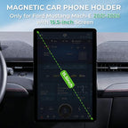 Car Phone Holder for Ford Mustang Mach-E 2025 2024 2023 2022 2021 (Only for 15.5-Inch Screen) 360° Rotation Magnetic Cell Phone Mount, Compatible with Magsafe, Does Not Affect Air Vent