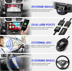 for Sentra Radio 2013-2018 Upgrade Compatible with Wireless Carplay Android Auto,Android Car Stereo Touchscreen Bluetooth Navigation GPS WiFi FM/AM Multimedia Player Backup Camera Head Unit