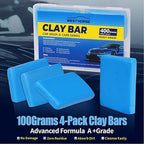 Clay Bar 400g (4x100g), Premium Auto Car Detailing Clay Bars, Automotive Clay bar Kit for Cars’Paint Surface, Metal and Glass, Prep for Sealants, Waxes and Coatings (Blue, Heavy)