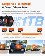 Vantrue N4 Pro S 4K 3 Channel Dash Cam for Truck, 4K+1080P+2.5K Front Inside Rear Camera, Triple STARVIS 2 HDR IR Night Vision, IP67, Voice Control, Parking Mode, GPS, Wi-Fi, Support 1TB (RC09)
