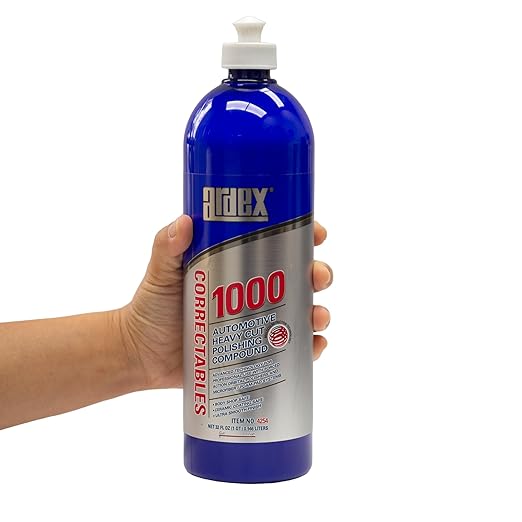 Ardex Correctables 1000 Automotive Heavy Cut Polishing Compound | Scratch & Swirl Remover, Superior Cutting Power — Hybrid Compound & Polish, 32 oz | Made in USA