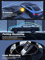 ARIFAYZ Dash Cam Front and Rear 4K+1080P, Free 64GB Card, Built-in WiFi, Dash Camera for Cars, Car Camera, Dual Dashcams for Cars with Night Vision, 24 Hours Parking Monitor, Loop Recording