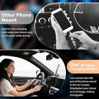 Wireless Car Charger - 15W Fast Wireless Charging Car Mount, 360° Adjustable Vacuum Magnetic Suction Phone Holders for Car, Magnetic Phone Holder for iPhone 17 16 15 14 13 12