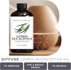 Brooklyn Botany Lemon Eucalyptus Essential Oil - Huge 4 Fl Oz - 100% Pure and Natural - Premium Grade with Dropper - for Aromatherapy and Diffuser