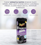 Quik Interior Detailer Wipes 30 ct Bundle with Microfiber Cloth - Car Interior Cleaner for Dashboards, Seats, and More - Multi-Surface Cleaner Car Wipes for a Detailed Look - (4 Items)