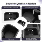 LUWU 2025 Tundra Center Console Cup Holder Compatible with 2022 2023 2024 2025 Toyota Tundra Interior Accessories Center Console TPE Cup Holder Insert Tundra 2025 Accessories