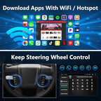 8 Core 4GB+64GB Car Stereo for Ford F150 2009 2010 2011 2012, Wireless CarPlay Android Auto Radio,10.2" Touchscreen, with Button, FM DRS/DSP/SWC/GPS Navigation/5G WiFi/Backup Camera/MIC
