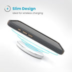 Speck iPhone 16 Pro Case - Slim Phone Case iPhone 16 Pro - iPhone 16 Pro Phone Case - Presidio 2 Grip - Charcoal Grey/Bronze