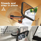 Baby Car Mirror for Baby Hook Clip Design Never Shake Baby Mirror for Car Seat Mirror Rear Facing Newborn Essentials Easy Install Back Seat Mirrors for Car ShatterProof Crash Tested Baby Shower Gifts