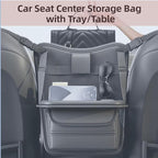 Backseat Car Organizer,Ackrest Storage Bag for car, Car Seat Center Storage Bag/Hanging Bag