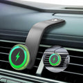 VICTORY & GIFT for 15w MagSafe Car Charger, Magnetic Wireless Car Charger, for MagSafe Car Mount Air Vent/Dashboard Car Phone Holder with 360° Adjustable Aluminum Arm