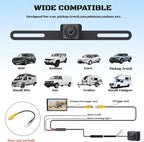 X1 Ntsc Backup Camera for Car License Plate Reverse Cam, IP69 Waterproof Rearview Camara de Reversa de Auto Clear Night Vision, 149 Degree Wide View Angle - NTSC 12V