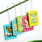 6 Pack Car Air Freshener Hanging Cute Car Accessories For Women Automotive Air Fresheners Stay Cool Car Accessories for Teen Girls Ocean Scent Small Gifts for New Car Owner Teen