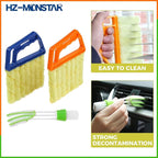3Pcs Window Venetian Blind Cleaner Duster Tool, 2Pcs Washable 7 Fingers Dusting Cleaner and 1Pc Air Vent Cleaner, Venetian Washable Mini Handheld Brush for Air Conditioner Vents, Fans Vents
