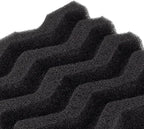 Maxshine Hydro-Tech Tire Foam Applicator Pad Waxing Sponge for Car Detailing, Black & Red (12 Pack)