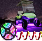 Roykaw Golf Cart Underglow LED Lights Strip Kit Underbody Neon Lighting Standard Million Color LED Compatible with EZGO, Club Car, Yamaha, ATV, UTV - Waterproof