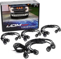 iJDMTOY 20pc Set Xenon White LED Front Bumper Valance Accent Running Light Kit/LED Air Dam Light Kit, Compatible with Dodge/Chevy/GMC HD, Ford Super Duty Trucks or Semi Trucks