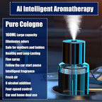 Intelligent Aromatherapy Machine,Car Air Freshener,Car Diffuser Refill,Fine Spray/Fillable/Four-Gear Adjustment/Vibration Sensing/On-Off/160ML Large Capacity Long-Lasting Fragrance(Cologne Fragrance)