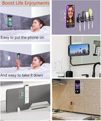 OCEANLOVE for MagSafe Wall Mount Magnetic Phone Holder, Self-Adhesive, 360 Rotatable, Waterproof, Compatible with iPhone 17/16/15/14/13/12,All Phones, Shower Mirror Car Glass Bathroom Kitchen (White)
