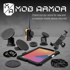 Mob Armor MobNetic Maxx MS - MagSafe Compatible Car Phone Mount w/ 90º Tilt, 360º Rotation & Durable Aluminum Build, Magnetic Holder for iPhone & Android Devices, USA Assembled - Gun Metal
