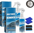 Rust Stain Remover Spray, Heavy Duty Metal Iron Powder Dissolver for Car Rims, Wheels, and Painted Surfaces, Quick Acting Rust Cleaner for Automotive, Tools, and Home Use (1)
