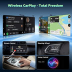 LAMTTO 3-in-1 Wireless Carplay Android Auto Adapter Built-in Net-Flix YouTube Tiktok Apps Magic Box Video Player with 5.8GHz WiFi USB Drive Convert Wired to Wireless for OEM CarPlay Cars (2016-2024)