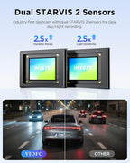 VIOFO A229 Plus 3 Channel Dash Cam, Dual STARVIS 2 Sensors, 3-Channel HDR, 1440P+1440P+1080P Front Inside and Rear Car Camera, 5GHz Wi-Fi, Voice Control, Ultra-Precise GPS, 24 Hours Parking Mode
