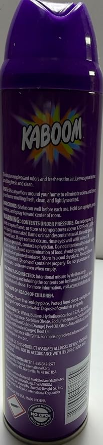 Wizard kaboom | Odor Neutralizer & Air Freshener with freshplex "odor eliminating" technology - 10 Oz. Citrus green tea (Pack of 4) (Packaging May Vary)